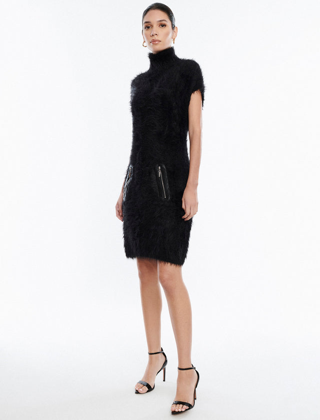 Black Lewis Knit Mini Dress | Dresses | BCBGMAXAZRIA 23FKD348KN23-NA-XXS