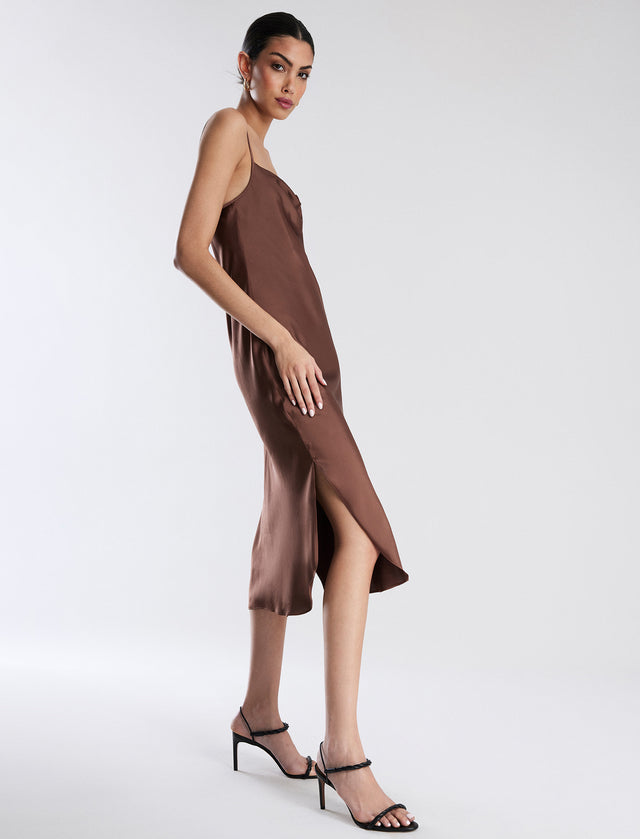 Jazlynn Midi Slip Dress | Dresses | BCBGMAXAZRIA 2Y06D01E-CAR-0