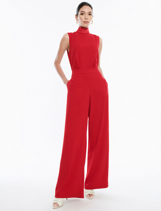 Red Hali Jumpsuit | Dresses & Jumpsuits | BCBGMAXAZRIA 2Y06D51E-RED-0