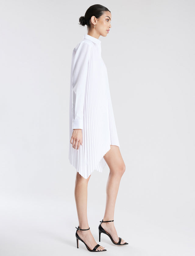 Delphi Handkerchief Hem Dress | Dresses | BCBGMAXAZRIA 2Y06D59E-WHT-0