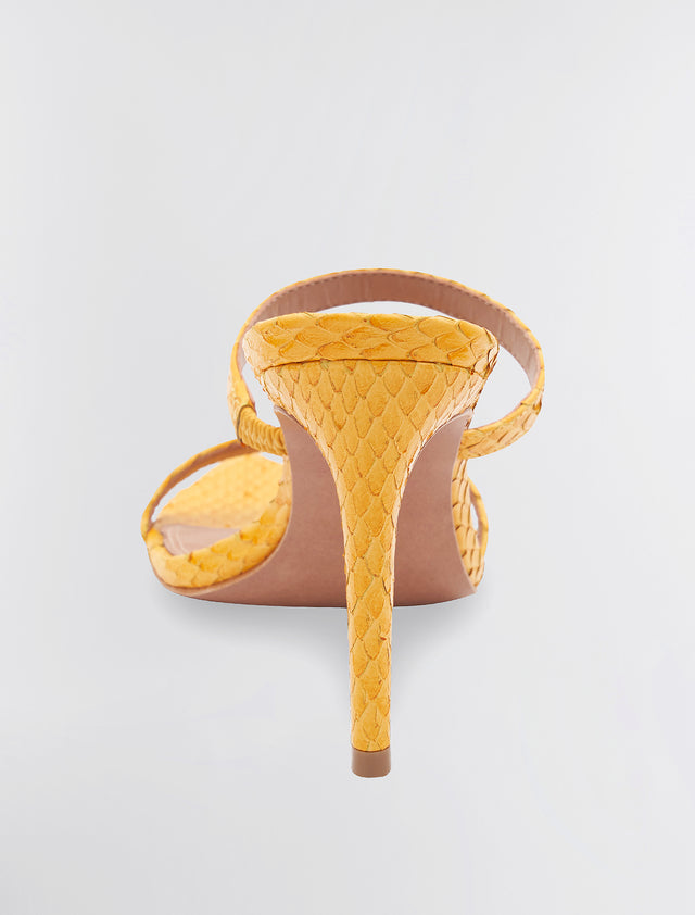 Yellow Duponi Sandal Heel | Shoes | BCBGMAXAZRIA MX2DUP70-705-M050