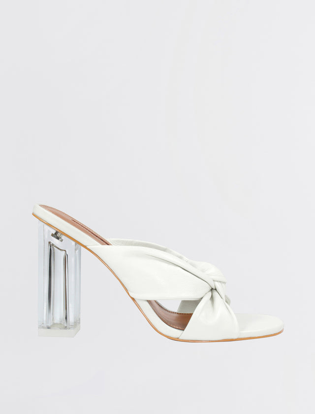White Nadeen Sandal Heel | Shoes | BCBGMAXAZRIA MX2NAD10-101-M050