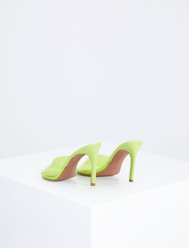 Neon Green Dana Mule Heel | Shoes | BCBGMAXAZRIA MX3DAN72-721-M050